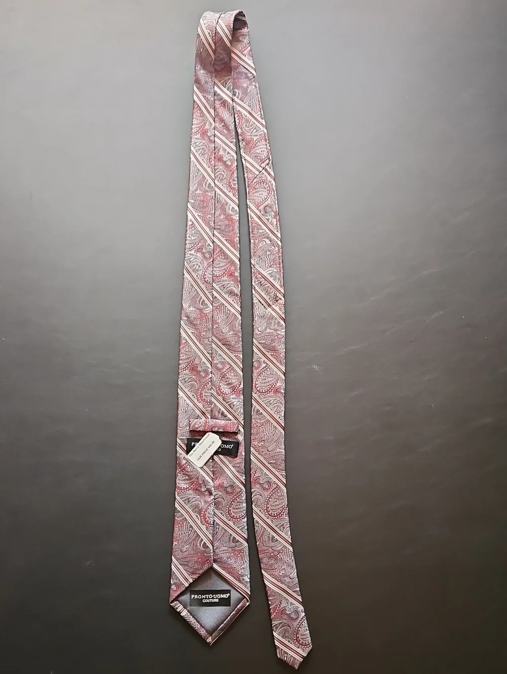 Pronto Uomo Couture 100% Silk Handmade Tie NWT